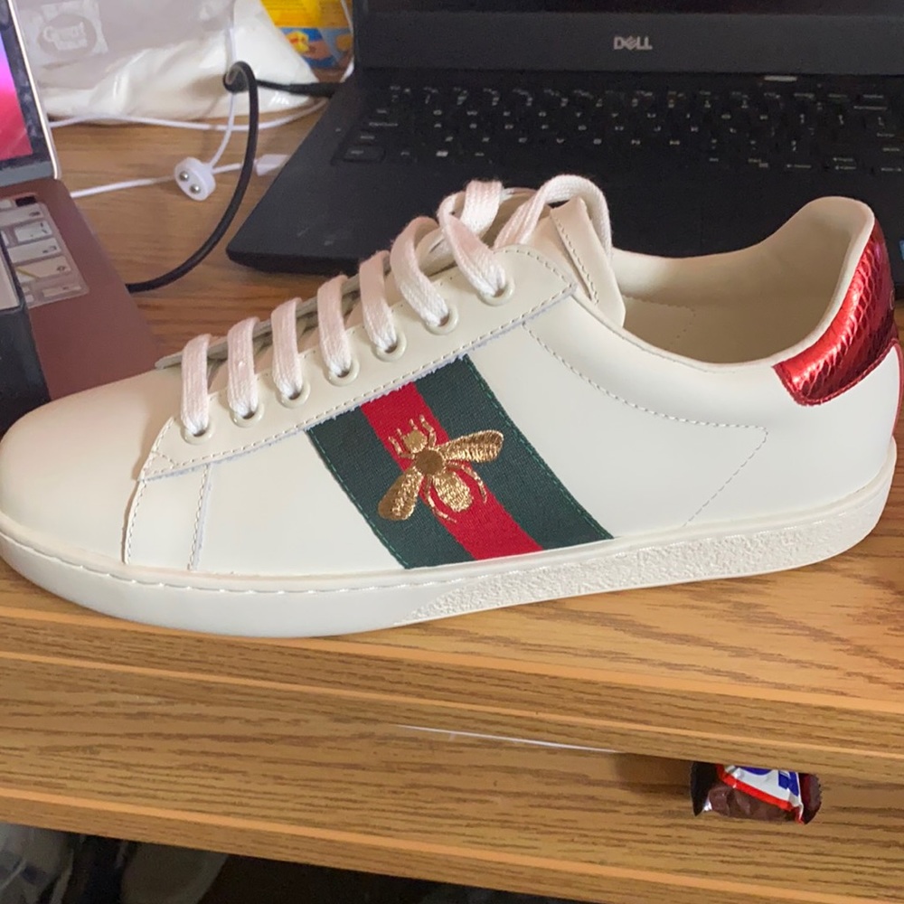 some sneakers I got as a gift but can't fit them